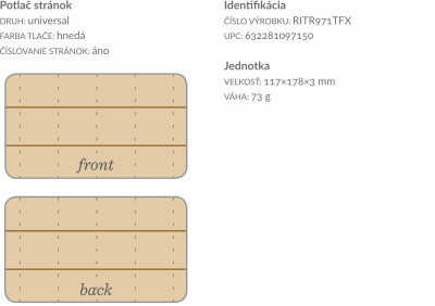 Vodeodolný zápisník – Stapled Notebook