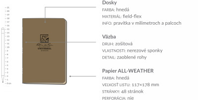 Vodeodolný zápisník – Stapled Notebook